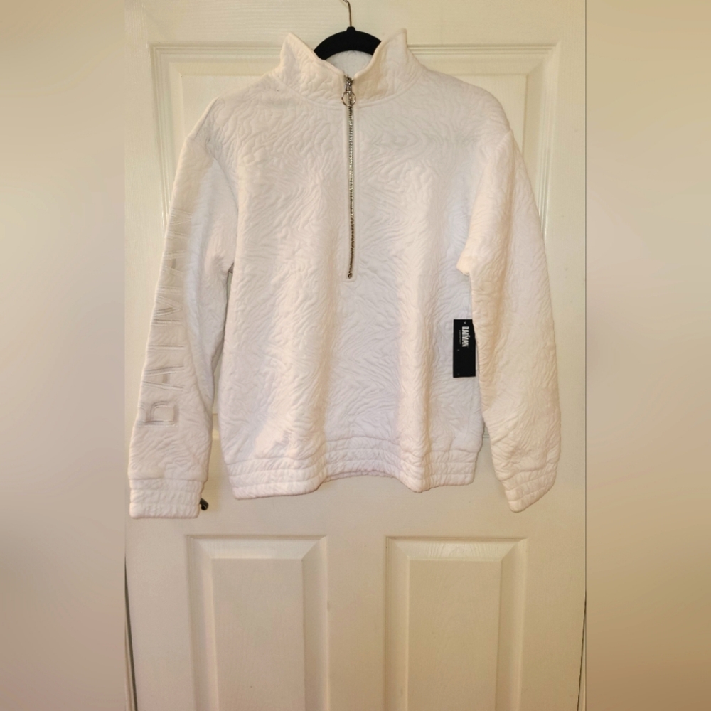 White Embroidered Eleven By Venus Williams/BATMAN Tennis Pullover SZ. MD NWT